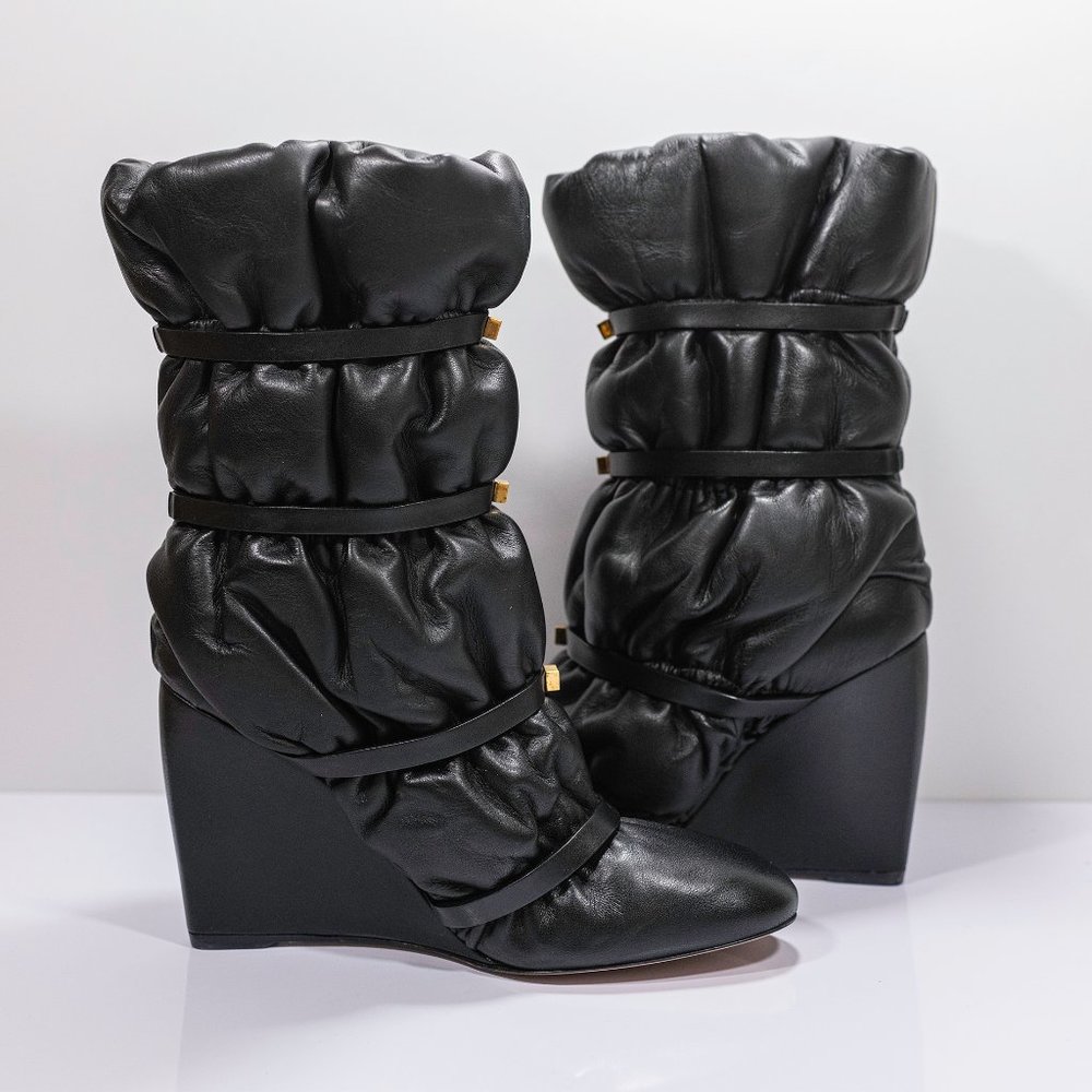 Stuart Weitzman Duvet Wedge Boots - Picture 5 of 16